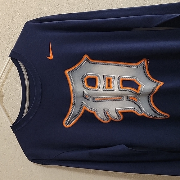 MLB Detroit Tigers Long-sleeve T-shirt - Navy Blue - Medium - Picture 4 of 12